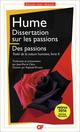 DISSERTATION SUR LES PASSIONS  -  TRAITE DE LA NATURE HUMAINE TOME 2 : DES PASSIONS 